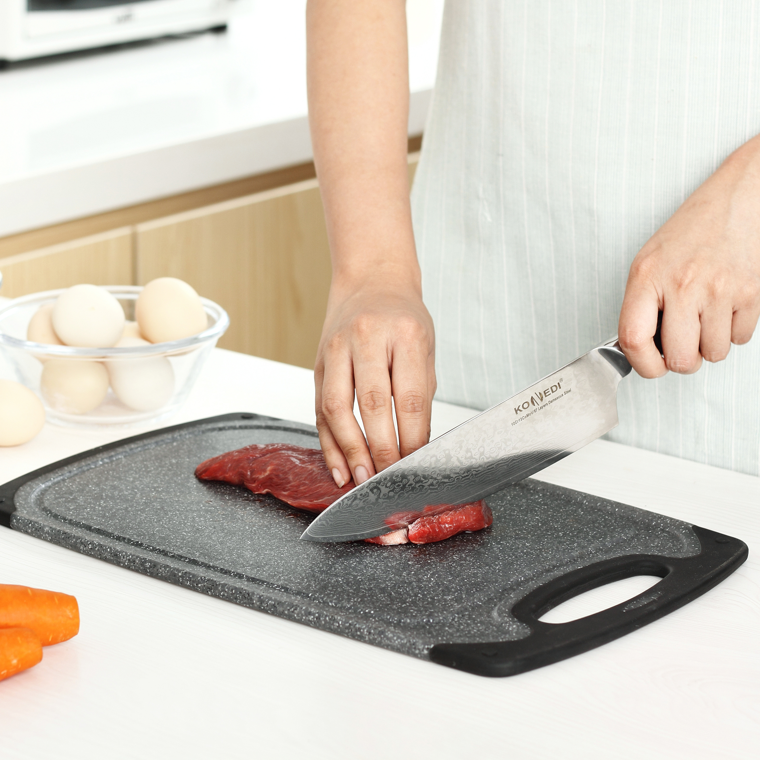 3 шт., Нескользящие Пластиковые Разделочные доски для кухни, без бисфенола А