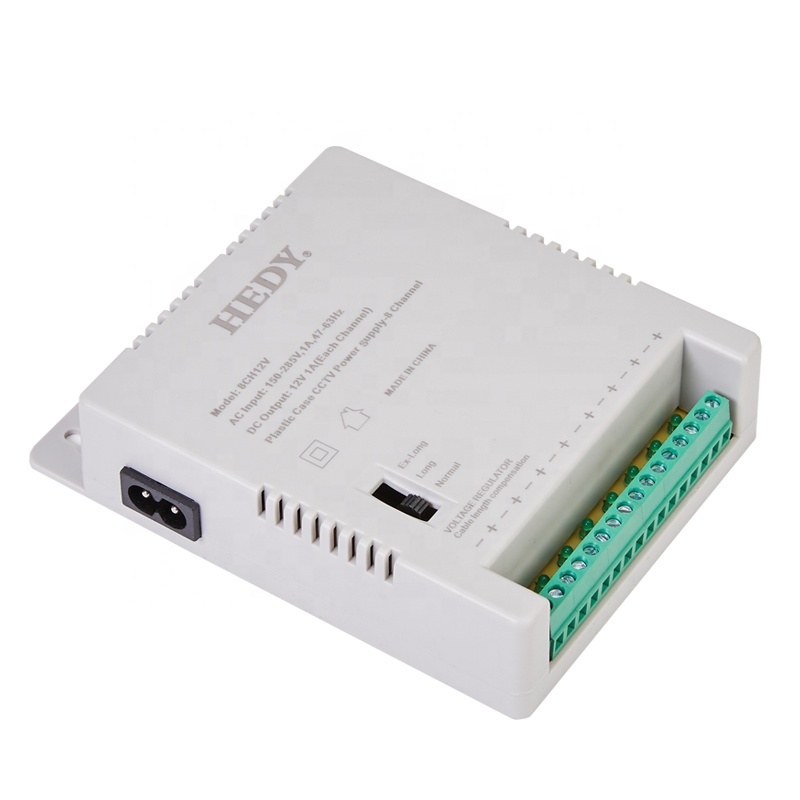 8-канальный сетевой видеорегистратор блок питания 12V/13,5 V/15V DC Выход 60 Вт CCTV импульсивный источник питания с кабелем длиной компенсации переключатель