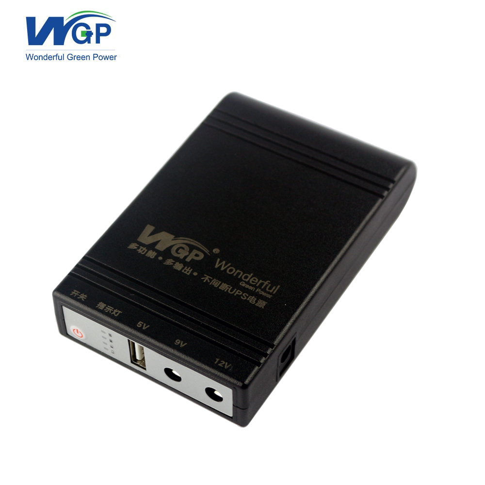 Wgp multioutput powerbank литиевая батарея портативный мини ups dc 5v 9v 12 Вольт с выходом USB 5v