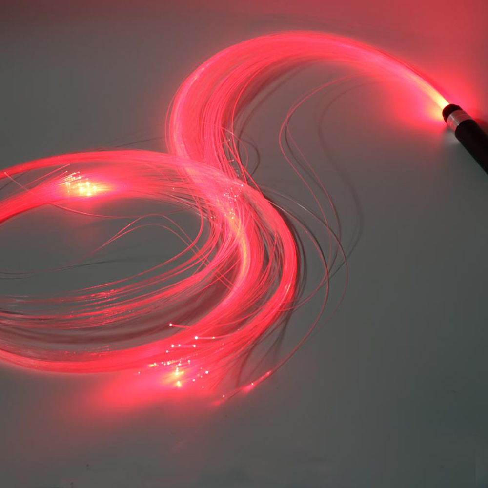 LED Optical Fiber Whip Party LED Fiber Optic Whip Lights Rechargeable Whip Toy for Festival Singing Dancing Party