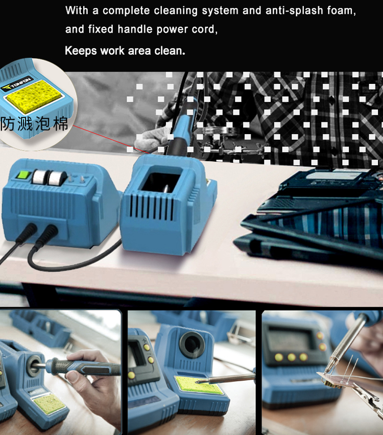 Electronics Repair soldering/desoldering station hot soldering rework station 60W digital diy soldering station kit