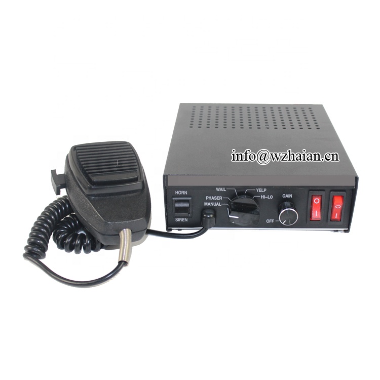 12v 100W 200W PA Police Siren Horn Speaker For Lightbar Alarm Siren Amplifier