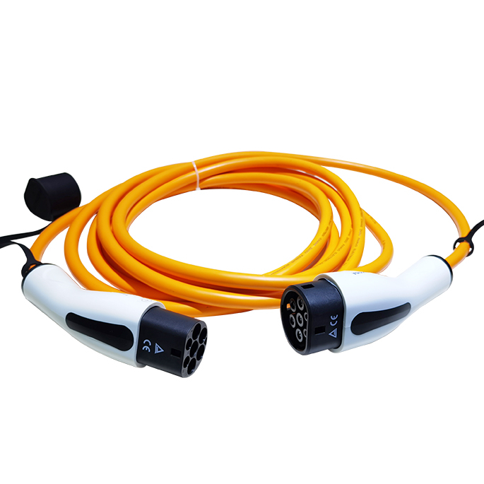 BEST seller type 2 to type 2 ev charging connector 16/32A single phase/three phase tuv certificated