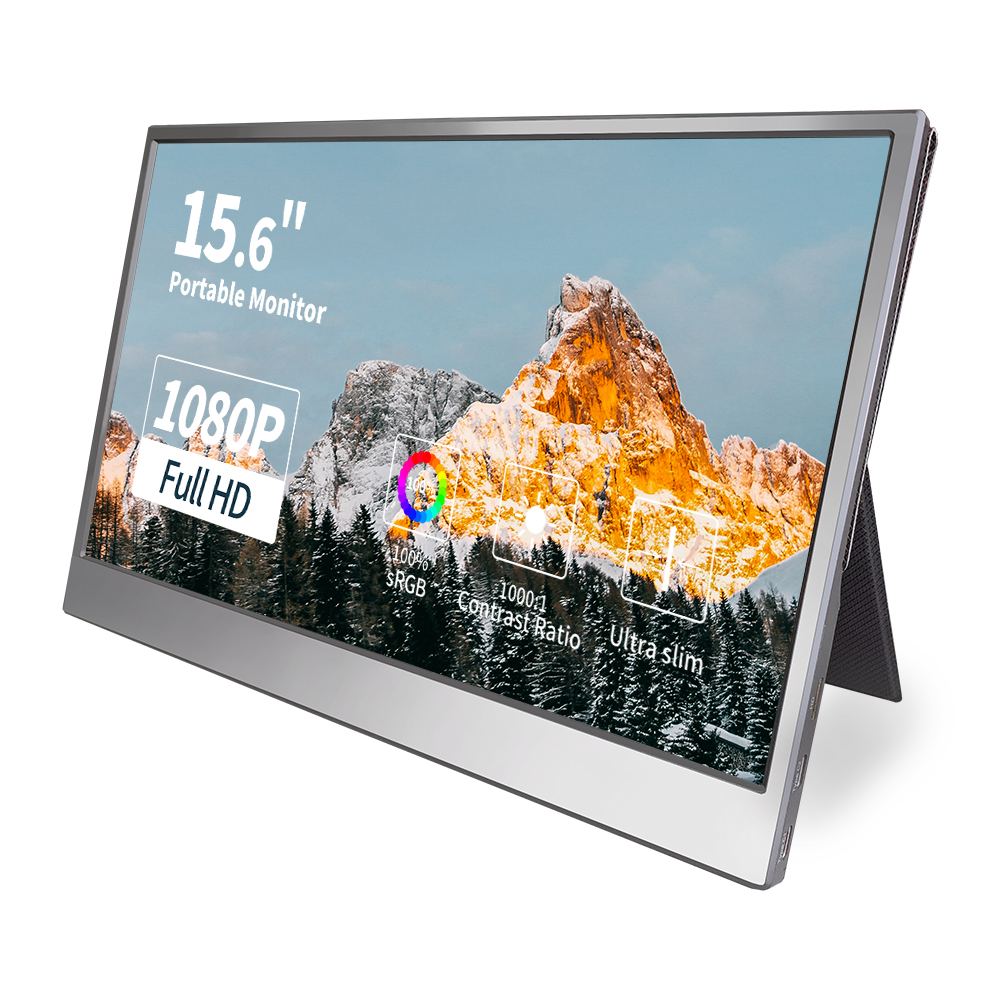 USB-C портативный 15,6 дюймов FHD 1080P HDR экрана вашего компьютера цвет изделия с колонки для портативных ПК телефон Mac поверхность Xbox PS4 переключатель, с умным чехлом