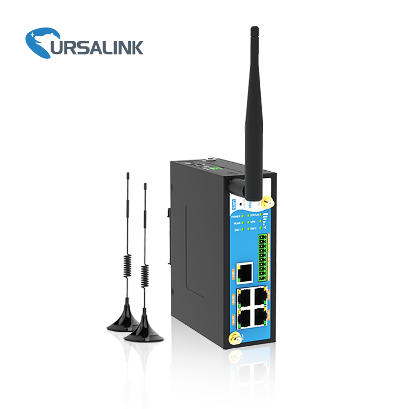 UR72 2 порта Ethernet Промышленный маршрутизатор для счетчика воды с WIFI и двумя sim-картами