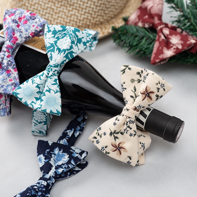 Fashion Mens Accessories Floral Bow Ties Men Wedding Gift Bow Tie