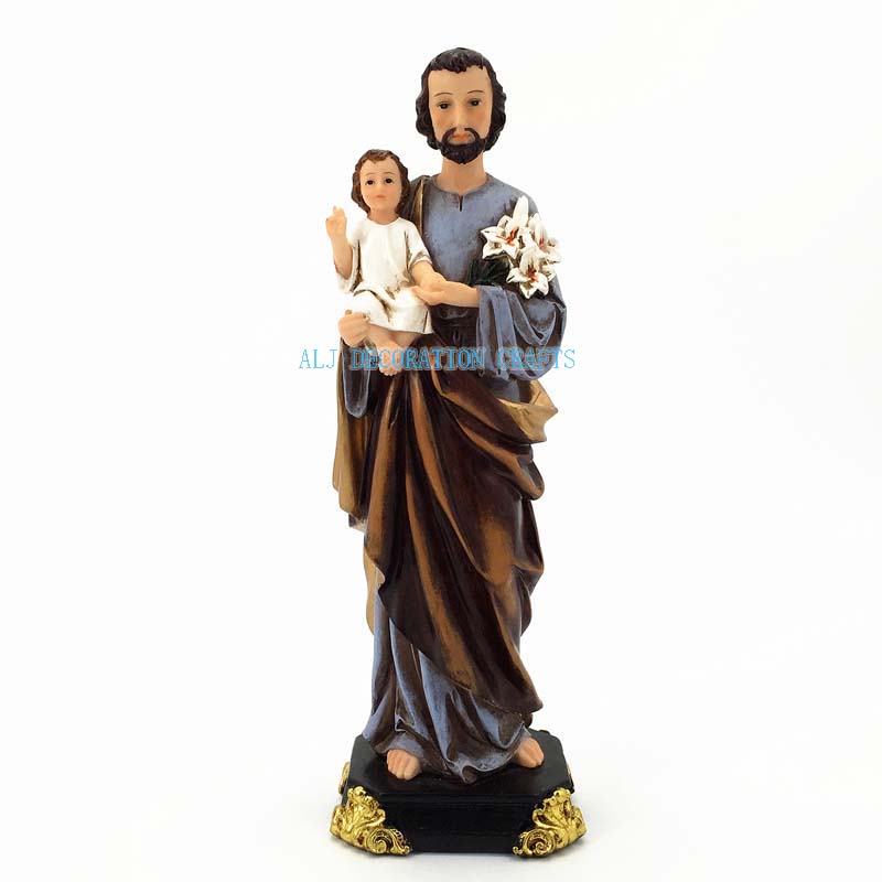 Custom Catholic Decoration Resin Crafts Mercy St.Joseph Baby Religious Statues