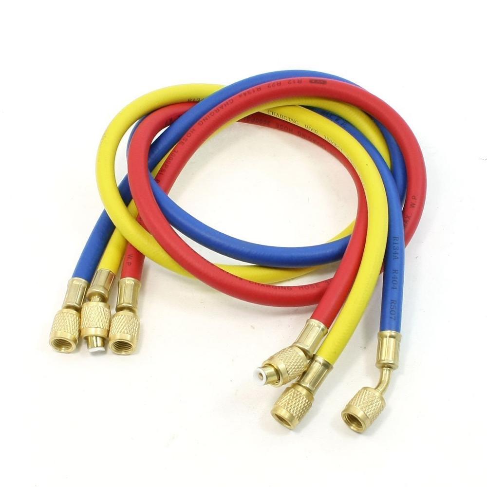 Шланги переменного тока для R134a R404a R12 R22, шланг с резьбой 1/4 дюйма для кондиционера, хладагента