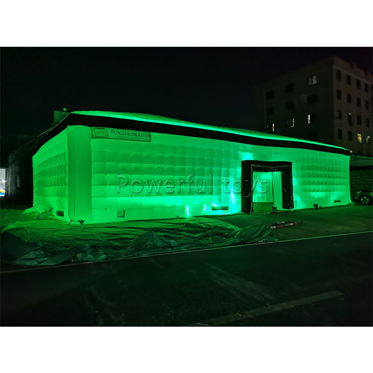 Backyard inflatable-nightclub tent night club party inflatable disco light inflatable nightclub LED cube tent