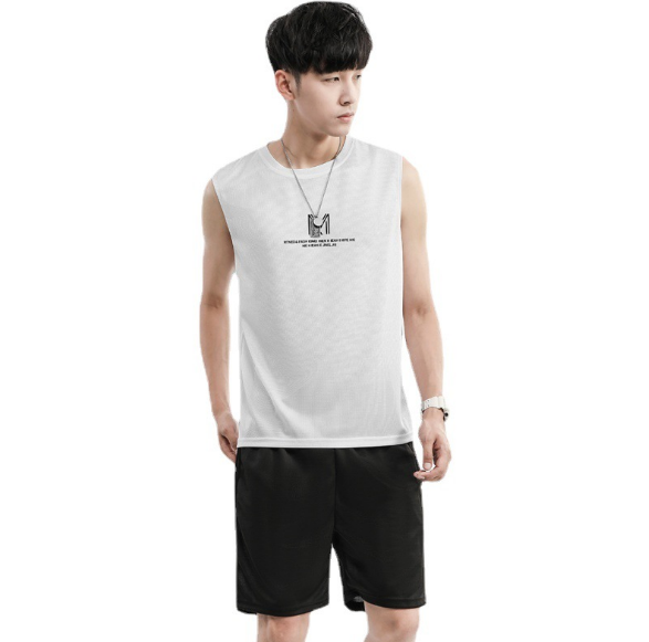 HG Wholesale 2021 Summer Sleeveless Blank Plain Street Men's T-Shirt Workout Fitness Tank Top