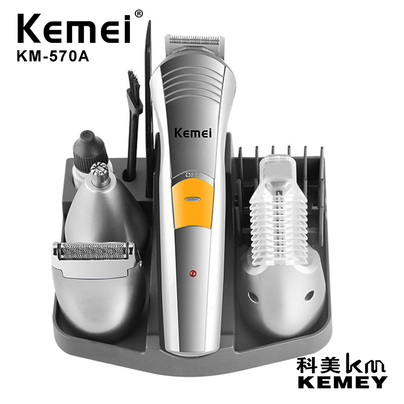 Kemei прямые продажи с фабрики KM-570A seven-in-one многофункциональные электрические машинки для стрижки волос оптовая продажа машинка для стрижки волос Электрический зажим для волос