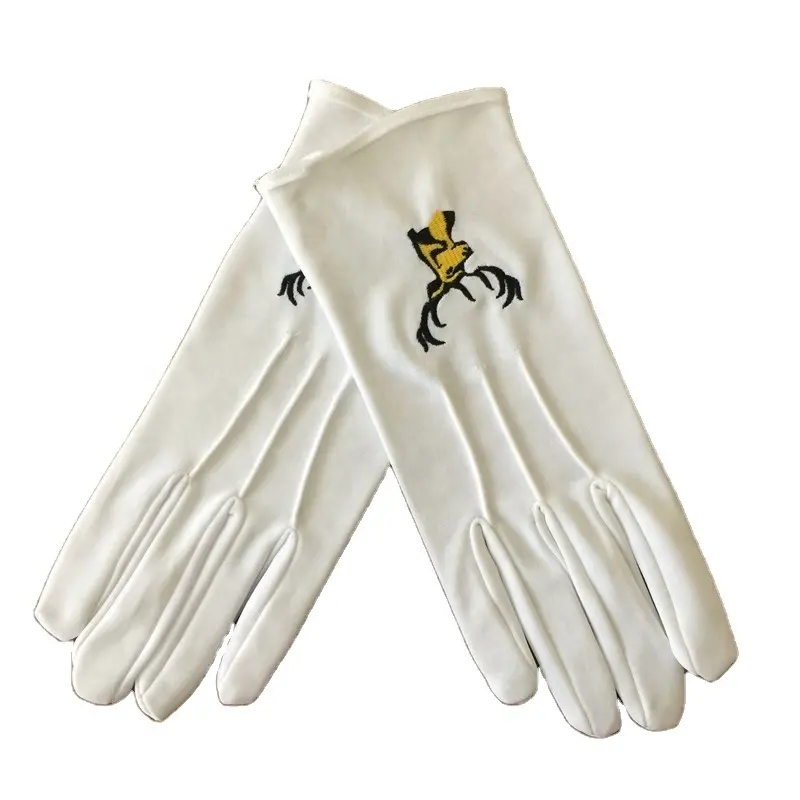 2021 Masonic Gloves White Gloves | Cotton Work Gloves | 100% White Cotton Glove