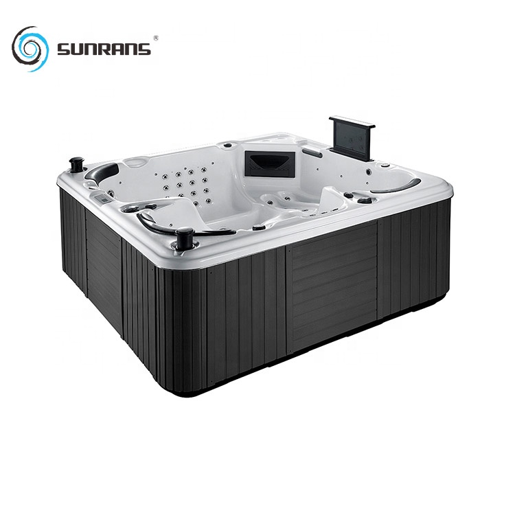 Горячая Распродажа, акриловая гидромассажная Ванна Sunrans на 5 человек со светодиодной подсветкой