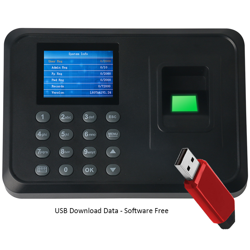 Программное обеспечение бесплатно USB диск отпечатков пальцев посещаемость устройства