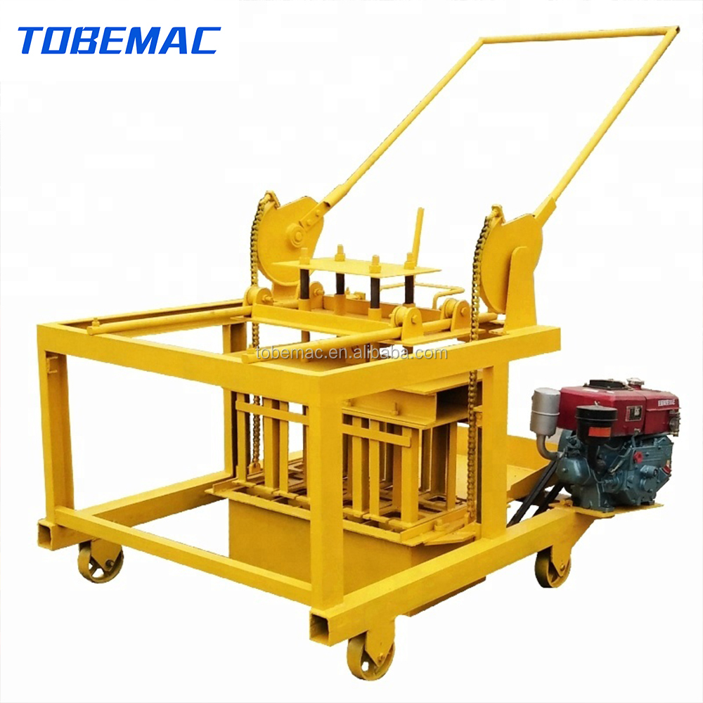 QM4-45 Semi-automatic diesel-powered brick machines are cheap