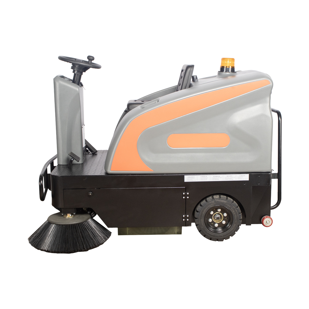 Durable High Performance Electric Cement Floor Cleaner Street Road Sweeper Vehicle Car