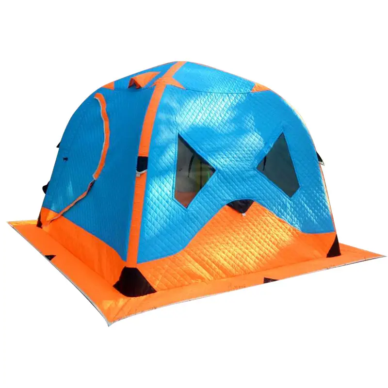 Inflatable Tent For 3 People Hiking Double-decker Winter Outdoor Cold-proof Camping Tents