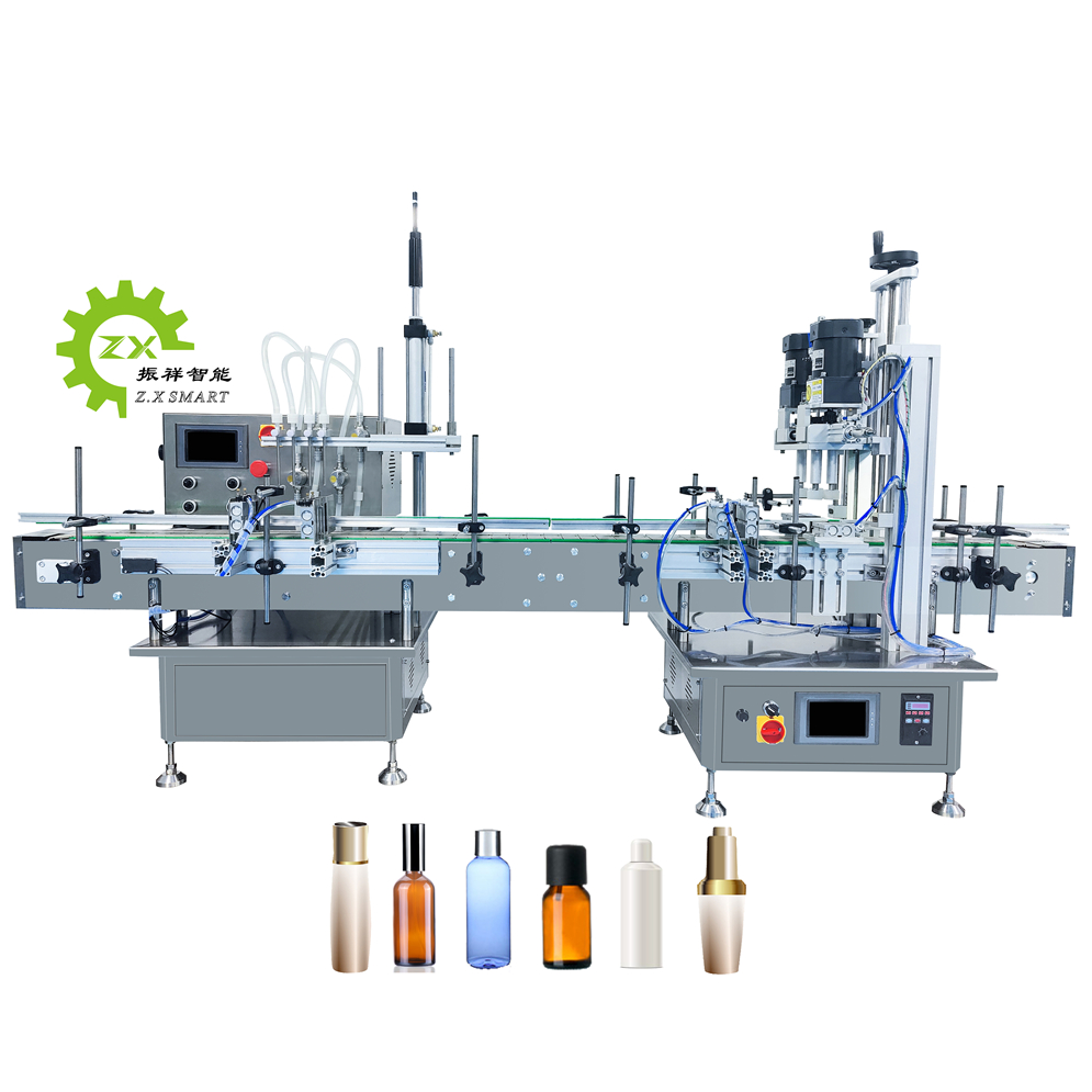 Automatic Table Top Perfume Small Bottle Filling Machine Cosmetic Cream Jar Liquid Filling Capping And Labeling Machine