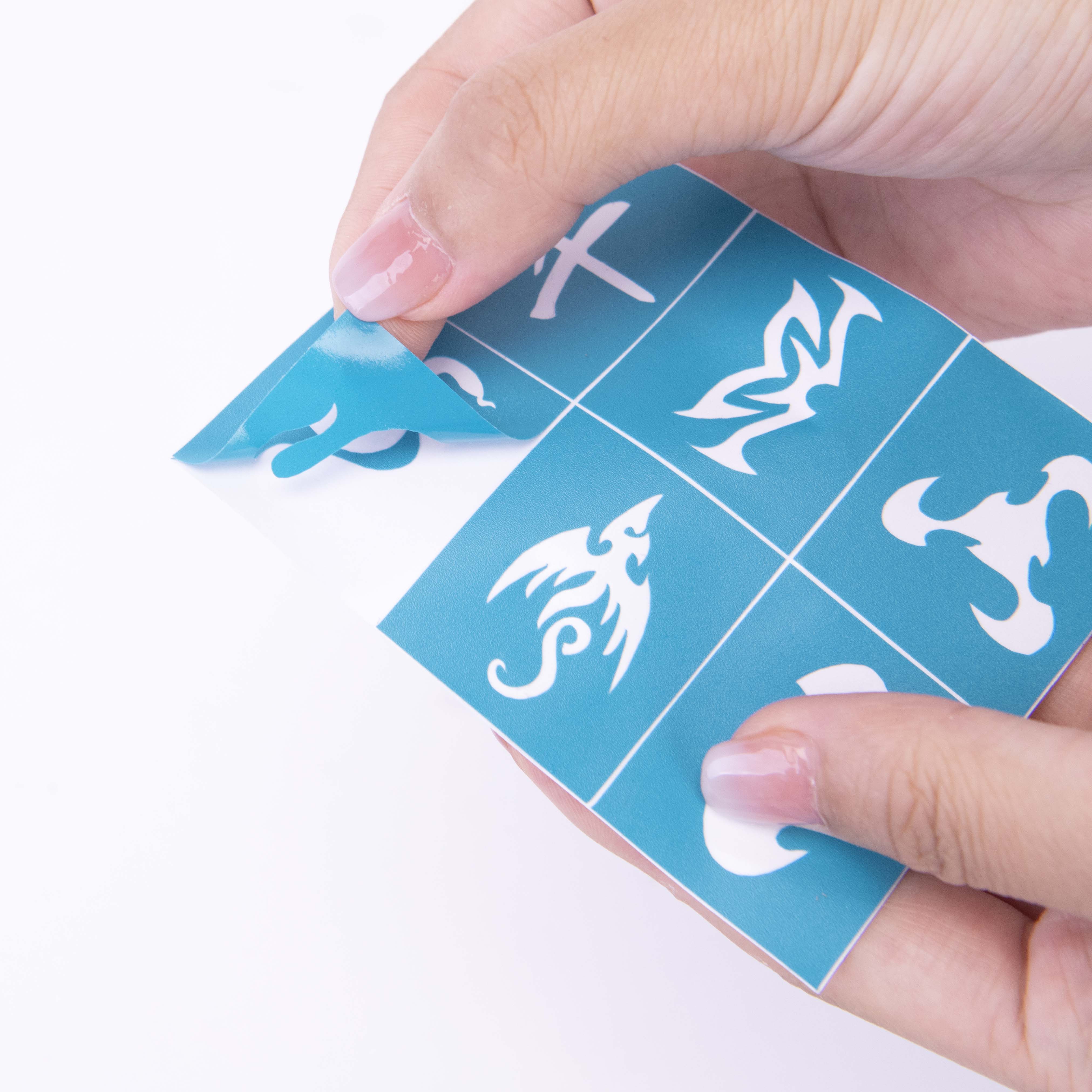 Reusable Self-Adhesive Flash Tattoo Template/Body Art Tattoo Template