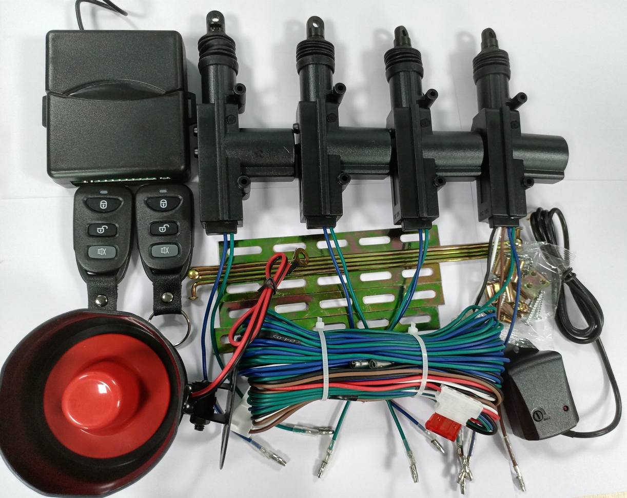 Remote Control Central Door Locking  Unlock System With 4 Actuators  Lock Car Alarm System For Car