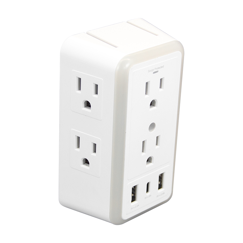 WOSOM SL-826SA6AC розетки + выходы 2USB-A/1USB-C потолочные розетки