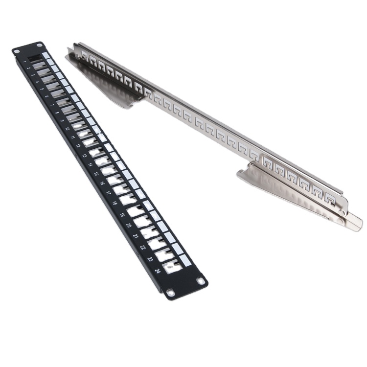 DG-PP008 сталь RJ45 19 "1U 24 порта UTP/ STP с Keystone Jack выгружаются пустой патч-панели
