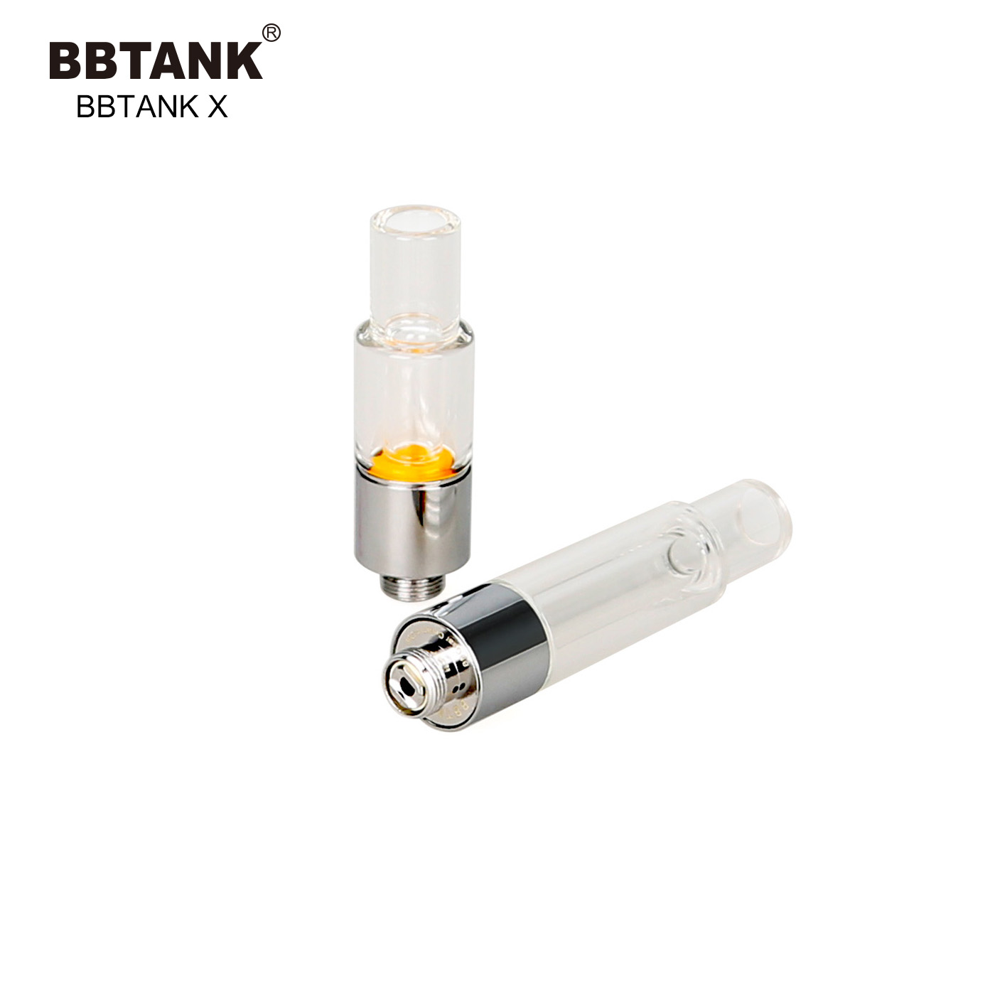 Трендовые товары BBTANK X, 1 мл картридж для вейпа, Полный стеклянный картридж для вейпа