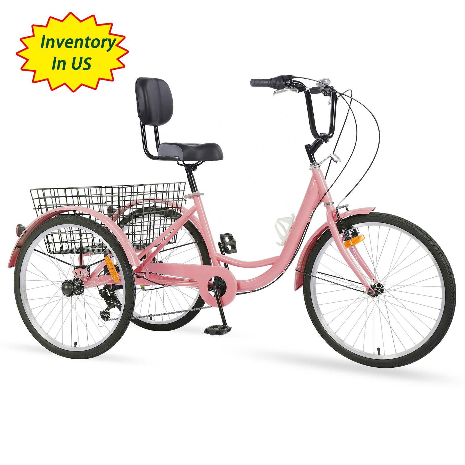 free shipping from US warehouse hot sale 3 wheel bikes for seniors used , factory wholesale price 3 wheel cycle