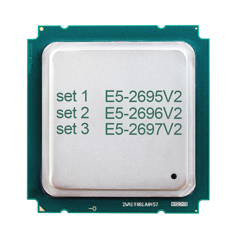 Б/у lntel Xeon двенадцать ядер E5-2695V2 E5-2696V2 E5-2697V2 2,7 ГГц 30 Мб кэш-память 115W/130W процессор LGA2011 процессора сервера