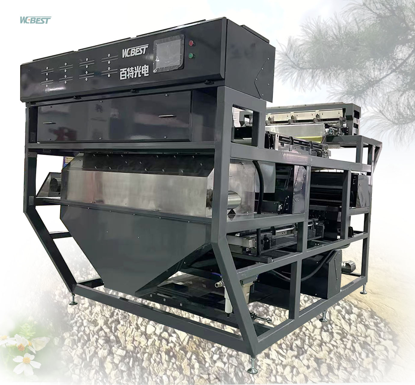 New Type High production Dry Wet Integration Ore Color Sorting Machine Belt Ore Color Separator Machine