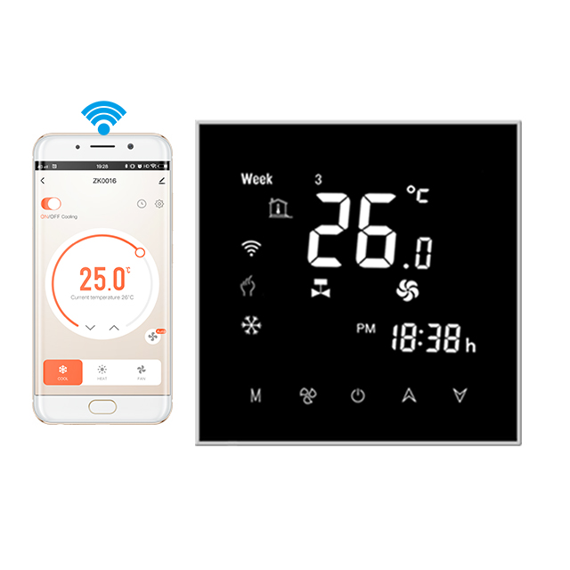 Умный Wi-Fi термостат app для дома, Регулируемый ЖК-термостат, центральный кондиционер термостат
