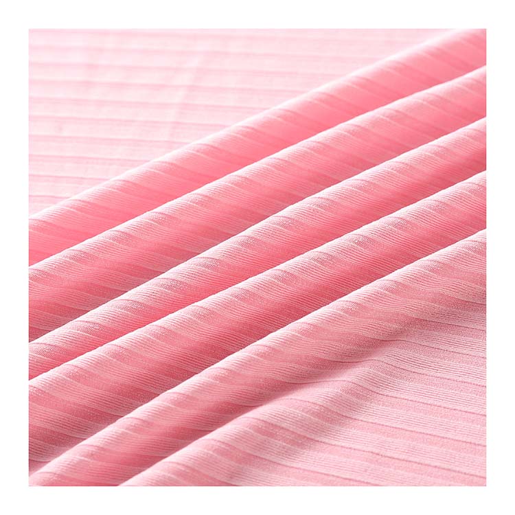 High quality factory durable wholesale 4*2 fashionable solid bamboo rib knitted fabric 120gsm for t-shirts