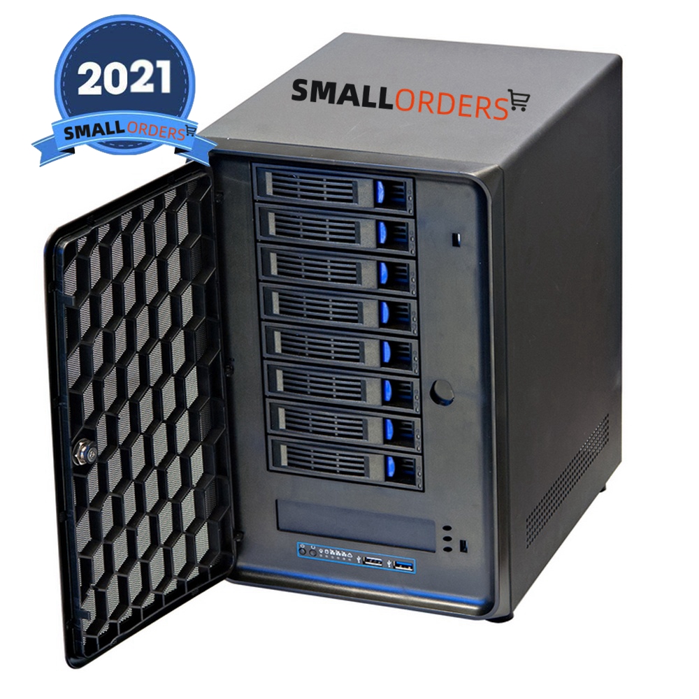 SmallOrders T010128 hot swap nas storage server servidor case rackmount 8 bay sas storage