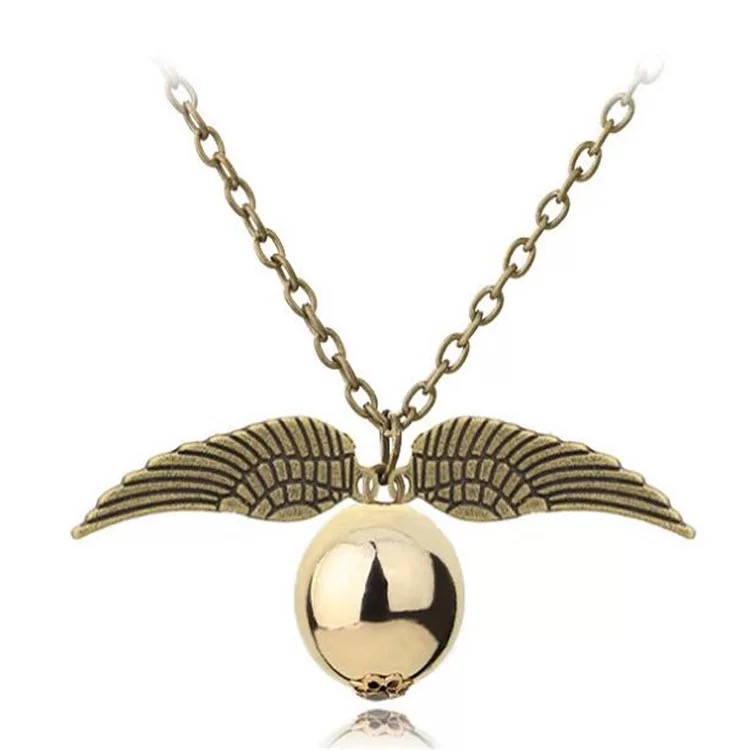 HarryPotter And The Deathly Hallows Snitch Necklace For Wedding Ball Party Gift