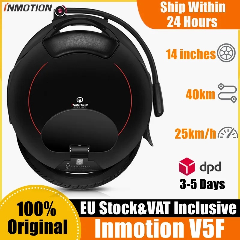 Новый INMOTION V5F 14-дюймовый Электрический Моноцикл 84 В 320 Вт 550 Вт, самобалансирующее колесо, моноколесо EUC, скорость 25 км/ч