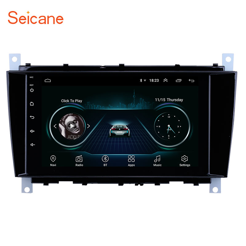 8 "Android 9,1 GPS навигация радио для 2004-2011 Mercedes Benz C55 W203 W209 W219 с WiFi Поддержка Carplay DVR