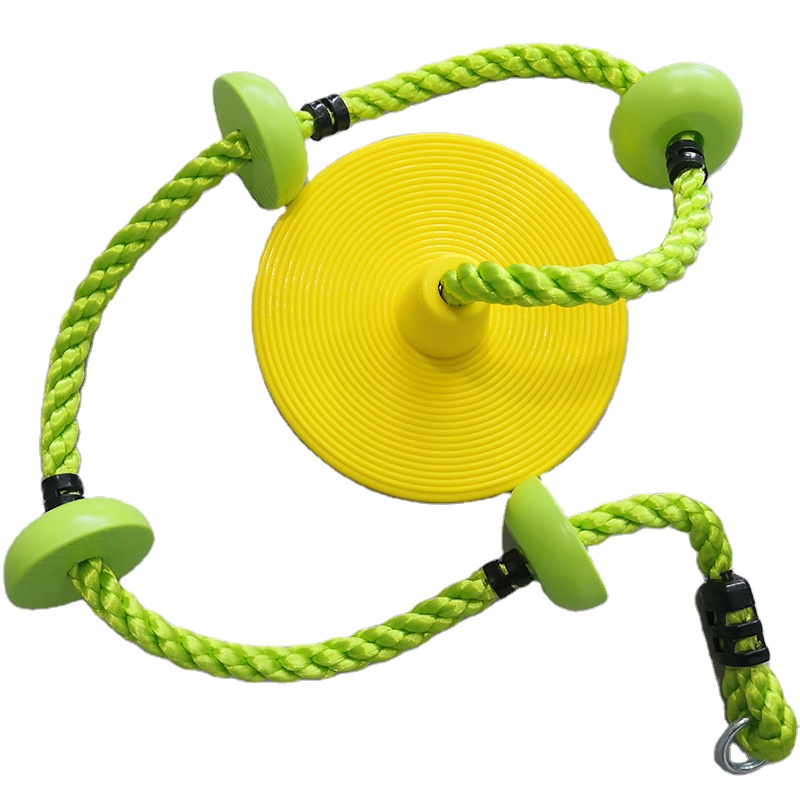 2021 Cradle climbing rope swing seat for kids climbing swing rope with disc