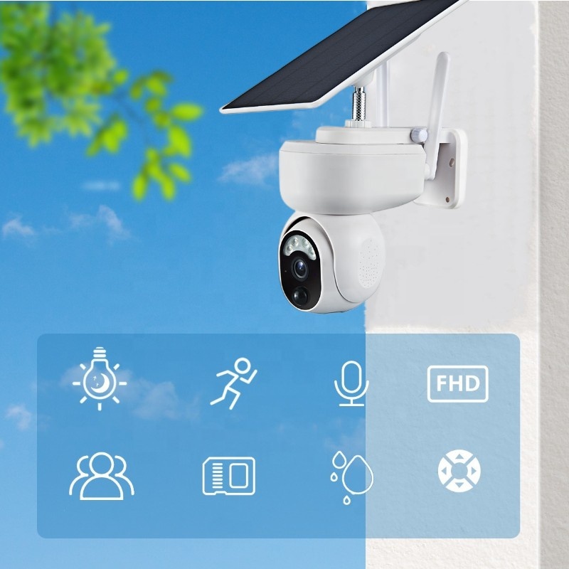 4G WIFI Ubox PIR Solar Powered CCTV Camera System Outdoor Wireless Solar Camera Outdoor