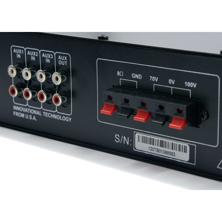 TA-80D/120D/180D/240D II микшер усилитель мощности с mp3 и fm-радио, Bluetooth, 2 варианта микрофон, 3 способа aux вход