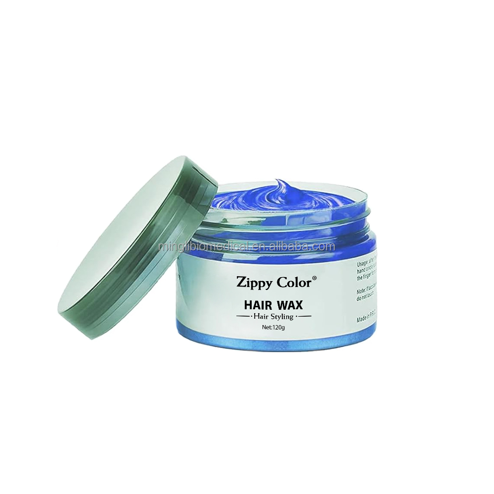 Oem Custom Label Curly Hair Styling Wax Edge Control Hair Wax Long-Last Bule One Wax for Hair