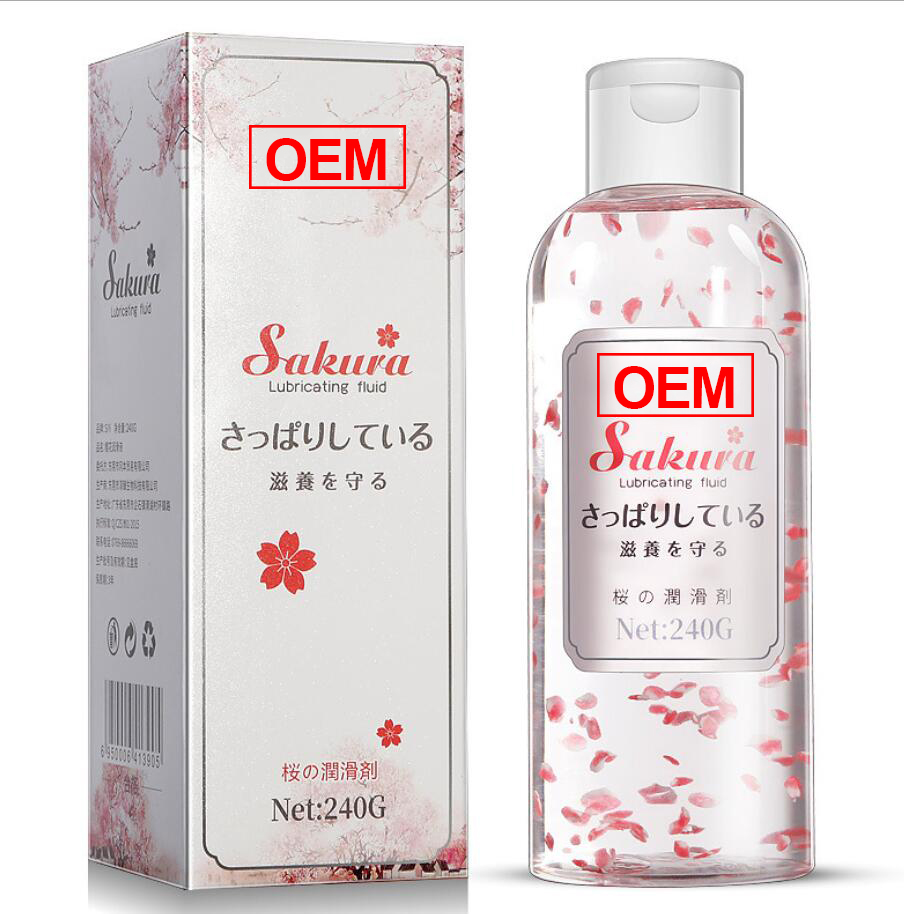 Бесплатный образец OEM ODM поддержка смазка на водной основе ROSELEAF растительная смазка секс-масло