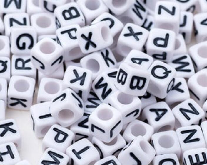 Alphabet Beads 26pc Plastic beads Craft Kit