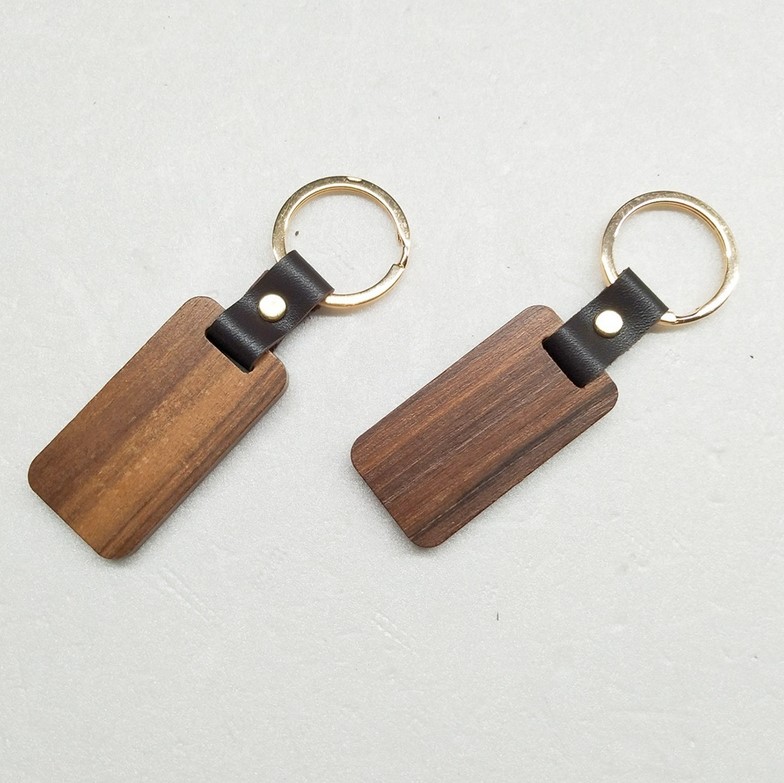 High Quality Personalized Wood Crafts Engraving Wooden Custom Logo Wood Keychain