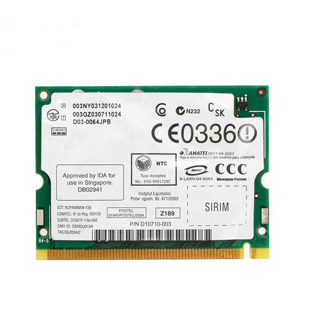 Беспроводная мини-PCI Wi-Fi сетевая карта 2200BG 802.11b/G 54 Мбит/с Высокая скорость для Toshiba для ноутбука Dell