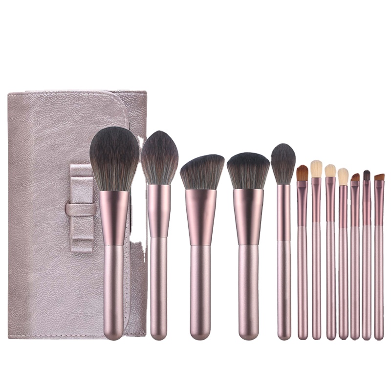 Spot goods12Small grape makeup brush shoushoulang set fiber wool makeup tools