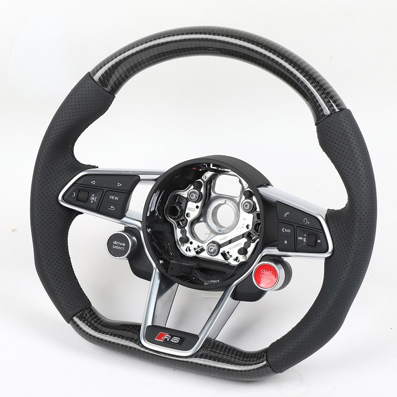 For AUDI MK3 TTRS TTS MK2 R8 Genuine Carbon Fiber OEM Steering Wheels For AUDI TT R8