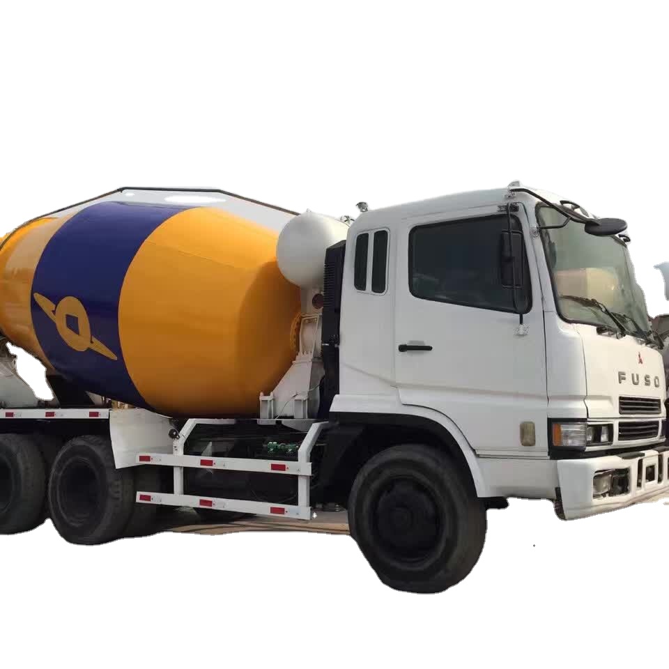 10cmb used japan mitsubishi concrete mixer truck fuso cement pump truck cheap price