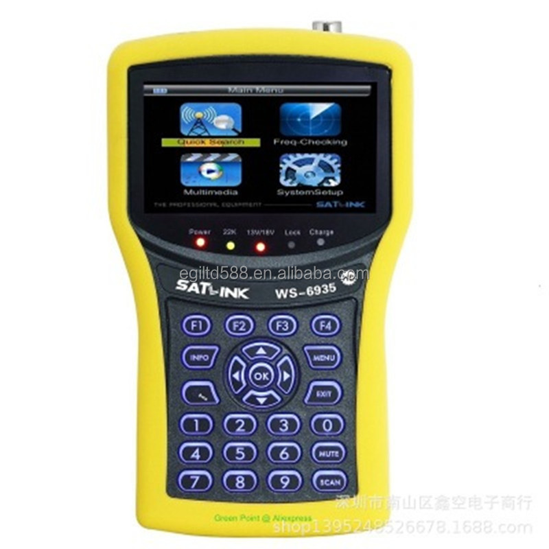 Satlink WS-6935 Новое поступление цифровой спутниковый локатор спутниковый искатель DVB-T спутниковый измеритель WS6935