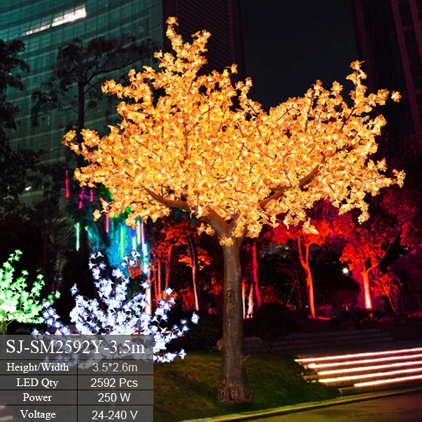 Artificial LED Tree Light 110V 220V Outdoor Decoration LED Maple Tree