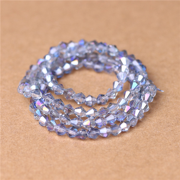 hot sale 4mm glass beads bicone beads crystal bead accessories